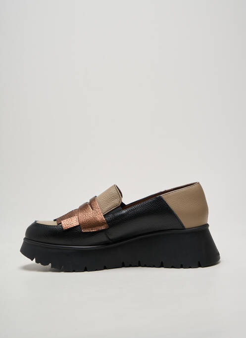 Mocassins matière lisse talon de 4 à 6cm noir WONDERS femme