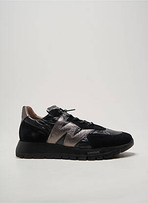 Baskets fermeture elastique talon de 4 à 6cm noir WONDERS femme