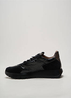 Baskets fermeture elastique talon de 4 à 6cm noir WONDERS femme