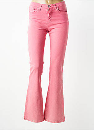 Jean coupe flare stretch taille normale rose LCDN femme