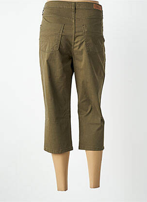 Pantacourt stretch taille normale vert LCDN femme