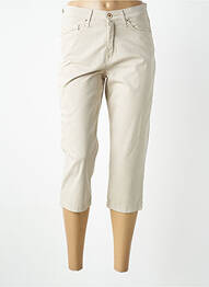 Pantacourt stretch taille normale beige LCDN femme