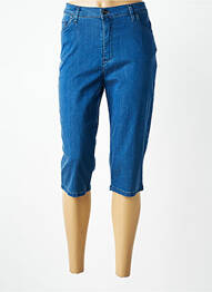 Pantacourt coupe droite taille normale bleu LCDN femme