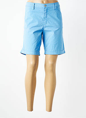 Bermuda tissage popeline taille normale bleu LCDN femme