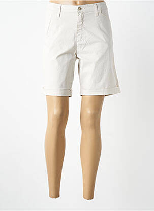 Bermuda tissage popeline taille normale beige LCDN femme