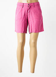 Short fermeture zippée sous rabat boutonné taille normale rose LCDN femme