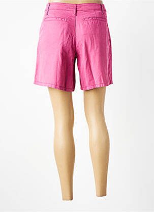 Short fermeture zippée sous rabat boutonné taille normale rose LCDN femme