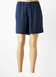 Short fermeture zippée sous rabat boutonné taille normale bleu LCDN femme