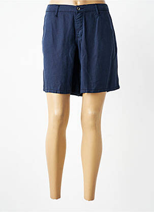 Short fermeture zippée sous rabat boutonné taille normale bleu LCDN femme