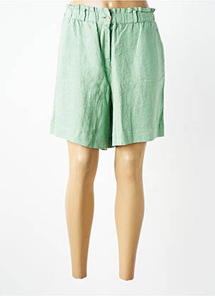 Short fermeture zippée sous rabat boutonné taille normale vert clair LCDN femme