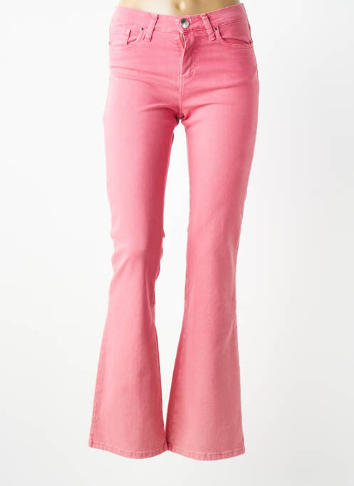 Jean coupe flare stretch taille normale rose LCDN femme