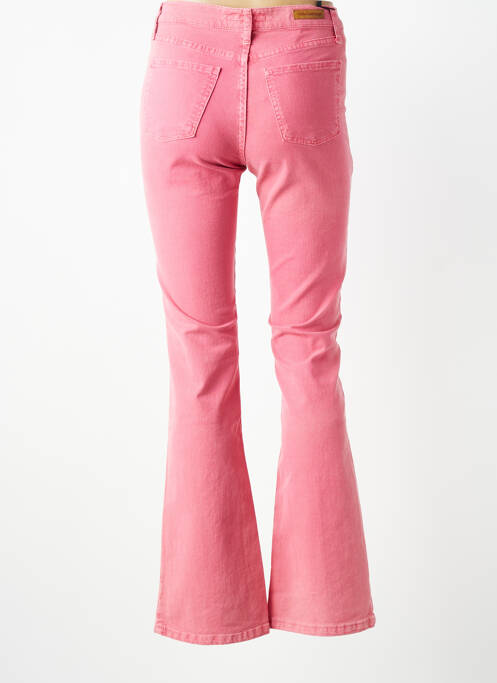 Jean coupe flare stretch taille normale rose LCDN femme