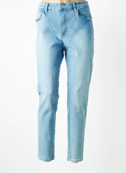 Jeans coupe slim stretch taille normale bleu LCDN femme