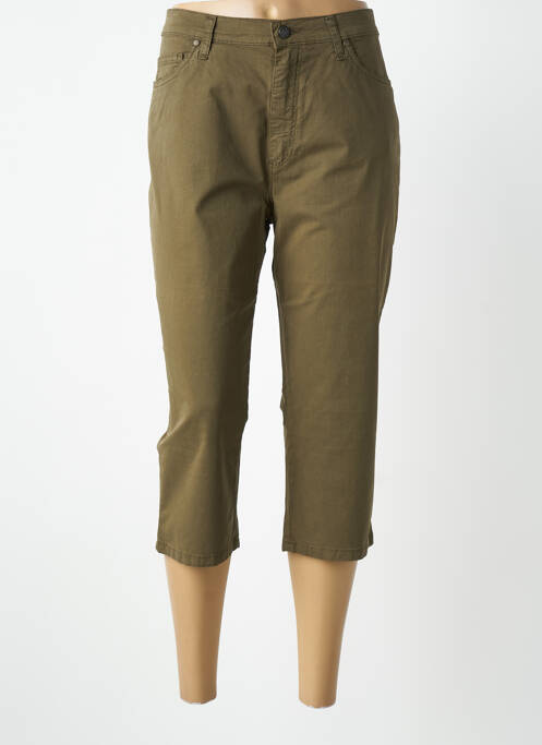 Pantacourt stretch taille normale vert LCDN femme