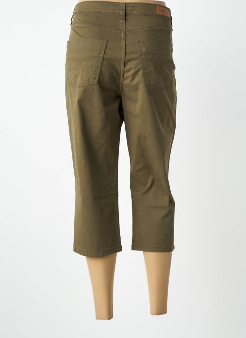 Pantacourt stretch taille normale vert LCDN femme