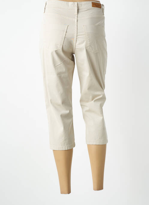Pantacourt stretch taille normale beige LCDN femme