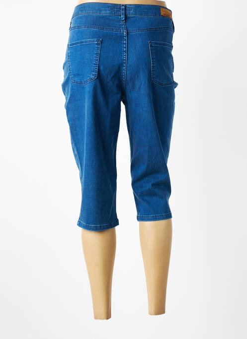 Pantacourt coupe droite taille normale bleu LCDN femme