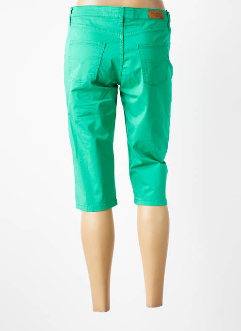 Corsaire stretch taille normale vert LCDN femme