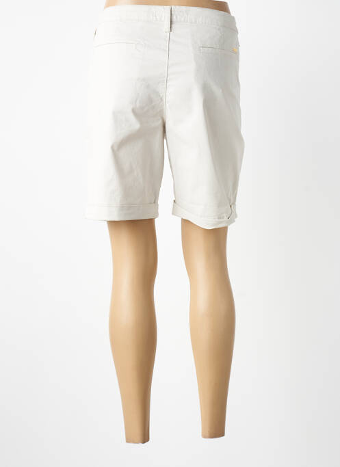 Bermuda tissage popeline taille normale beige LCDN femme