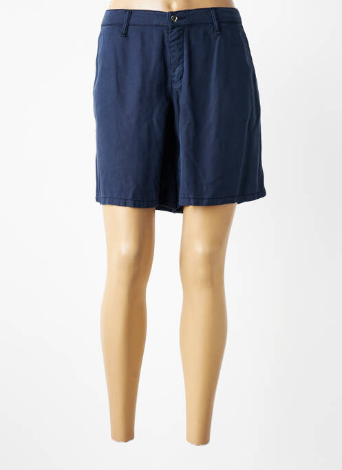 Short fermeture zippée sous rabat boutonné taille normale bleu LCDN femme