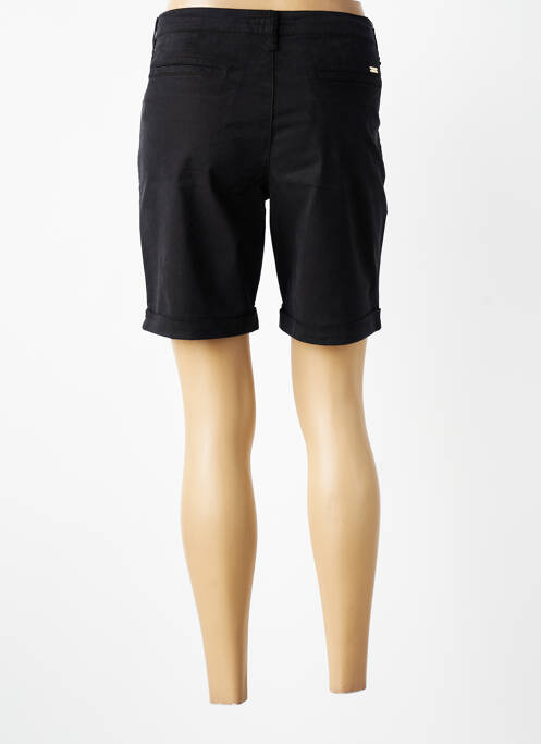 Bermuda tissage popeline taille normale noir LCDN femme