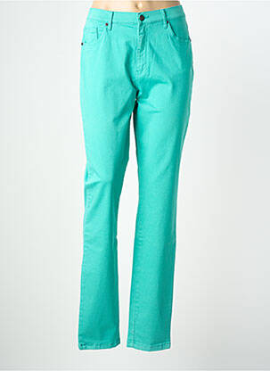 Jeans coupe slim taille normale taille normale vert LCDN femme