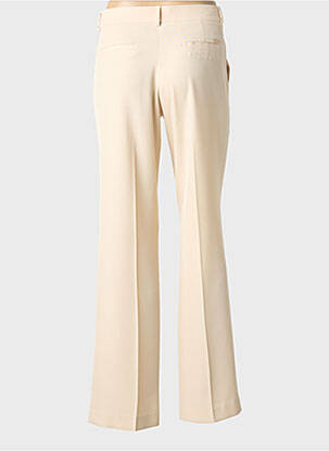 Pantalon droit taille à pinces taille normale beige LCDN femme