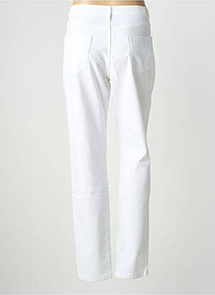 Pantalon slim tissage popeline taille normale blanc LCDN femme