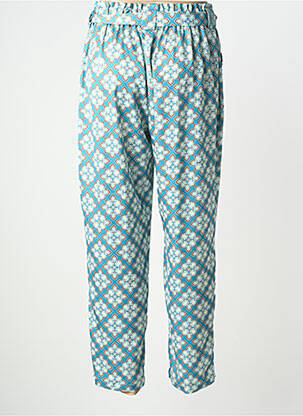 Pantalon droit taille haute taille haute bleu LCDN femme