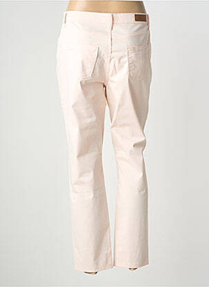 Pantalon slim tissage popeline taille normale rose LCDN femme