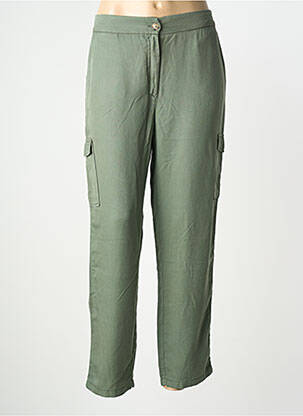 Pantalon cargo slim taille normale vert LCDN femme