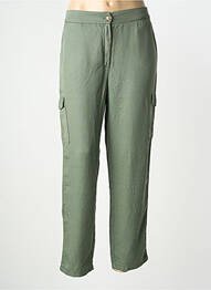 Pantalon cargo taille élastique taille normale vert LCDN femme