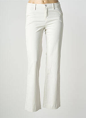 Pantalon chino tissage popeline taille normale gris LCDN femme