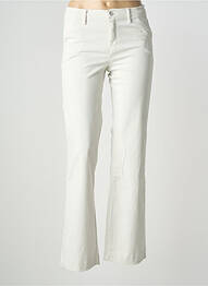 Pantalon chino tissage popeline taille normale gris LCDN femme