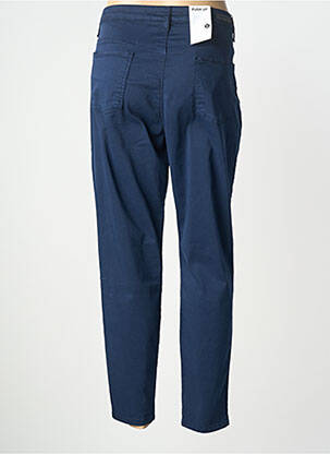 Pantalon slim tissage popeline taille normale bleu LCDN femme