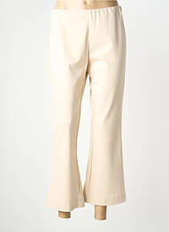 Pantalon 7/8 taille haute taille haute beige IMPERIAL femme