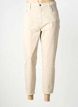 Jeans coupe slim taille normale taille normale beige LCDN femme