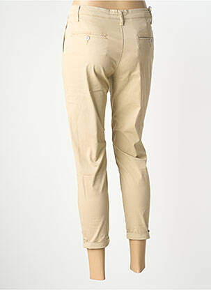 Pantalon chino tissage popeline taille normale beige LCDN femme
