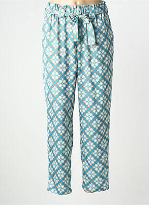 Pantalon droit taille haute taille haute bleu LCDN femme