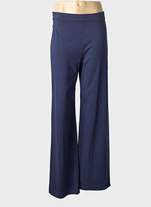 Pantalon flare stretch taille haute bleu IMPERIAL femme
