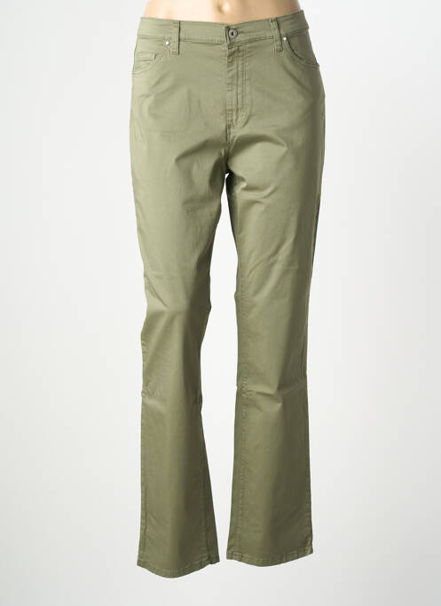 Jeans coupe slim stretch taille normale vert LCDN femme