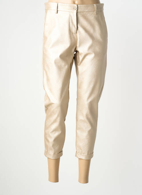 Pantalon 7/8 stretch taille normale beige IMPERIAL femme