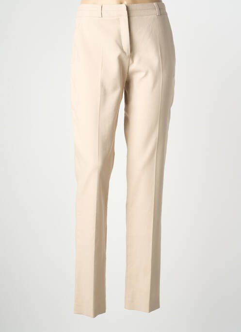 Pantalon chino taille à pinces taille normale beige GERARD DAREL femme