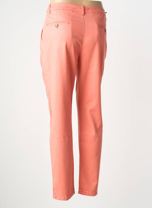 Pantalon chino tissage popeline taille normale orange LCDN femme