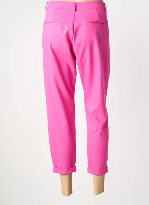 Pantalon chino fermeture zippée sous rabat boutonné taille normale rose IMPERIAL femme