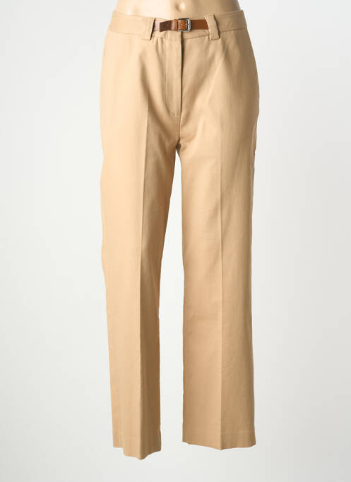 Pantalon droit tissage popeline taille normale beige GERARD DAREL femme