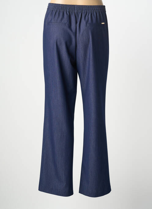 Pantalon droit stretch taille haute bleu LCDN femme