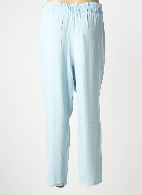 Pantalon droit tissage popeline taille normale bleu LCDN femme