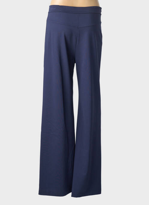 Pantalon flare stretch taille haute bleu IMPERIAL femme