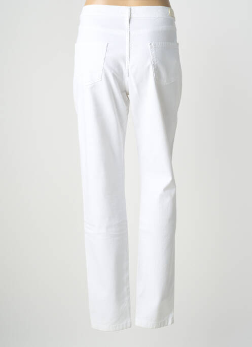 Pantalon slim tissage popeline taille normale blanc LCDN femme